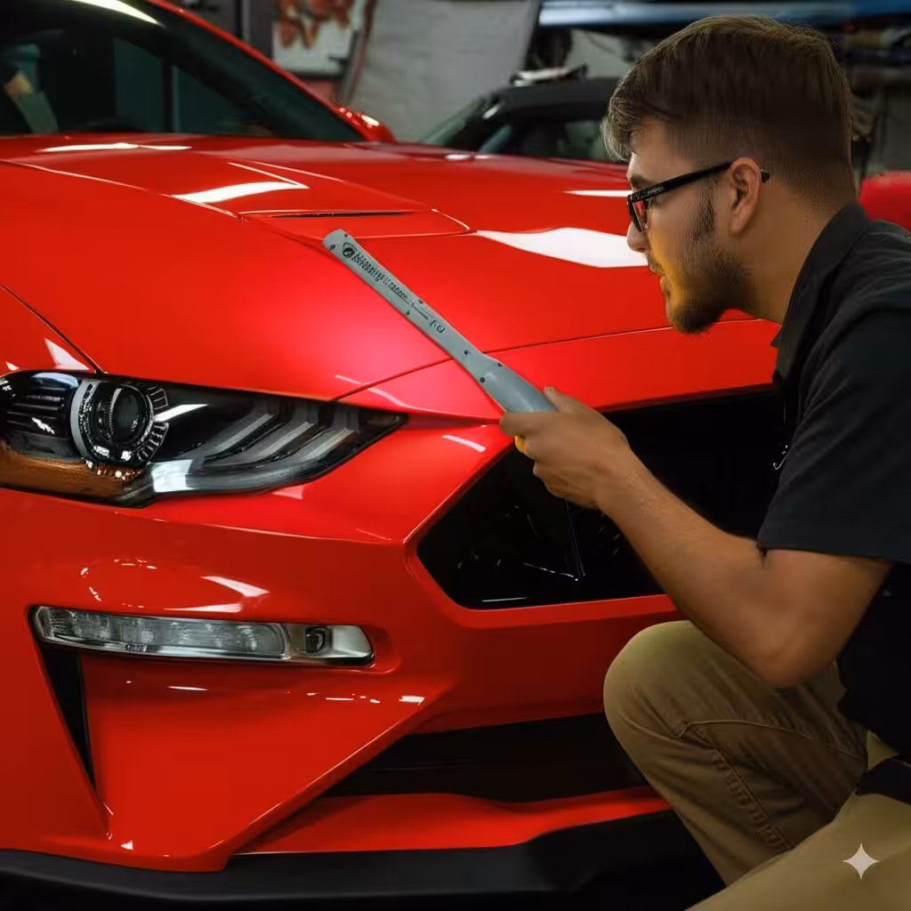 car inspection for paint correction service