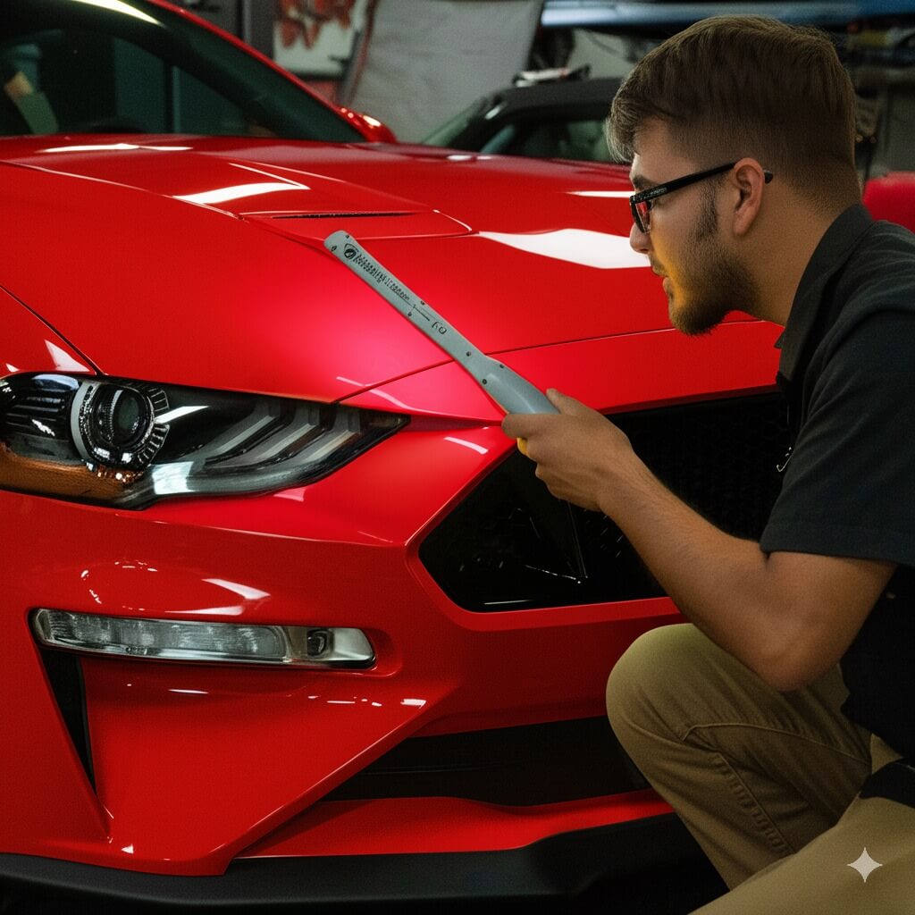 car inspection for paint correction service