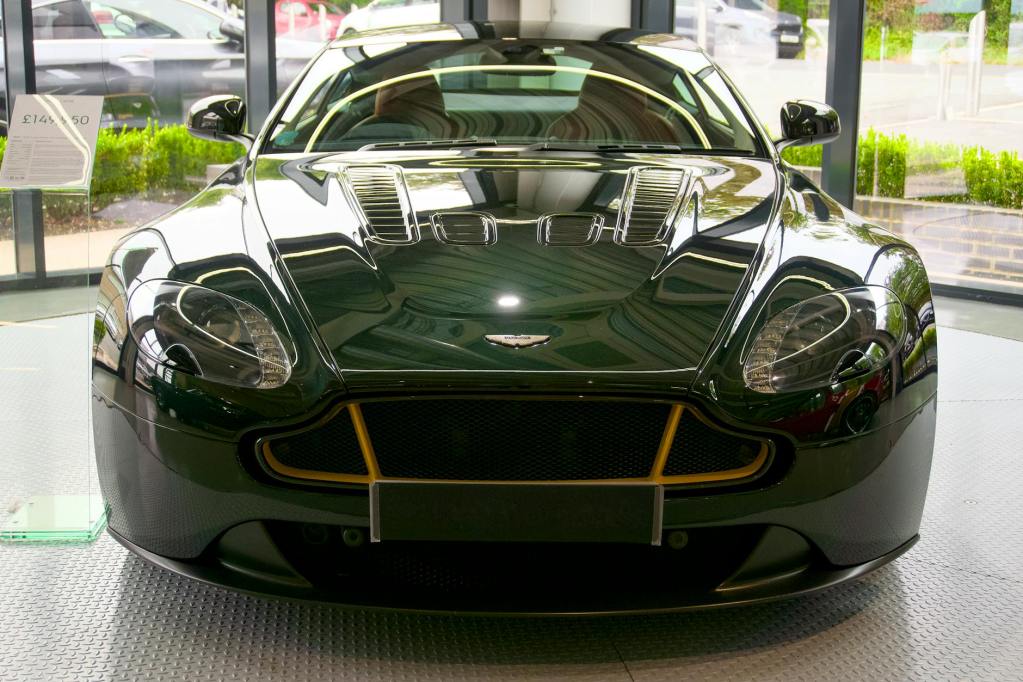 luxury aston martin sports car showroom display - aston martin car detailing by Dennis Auto Details