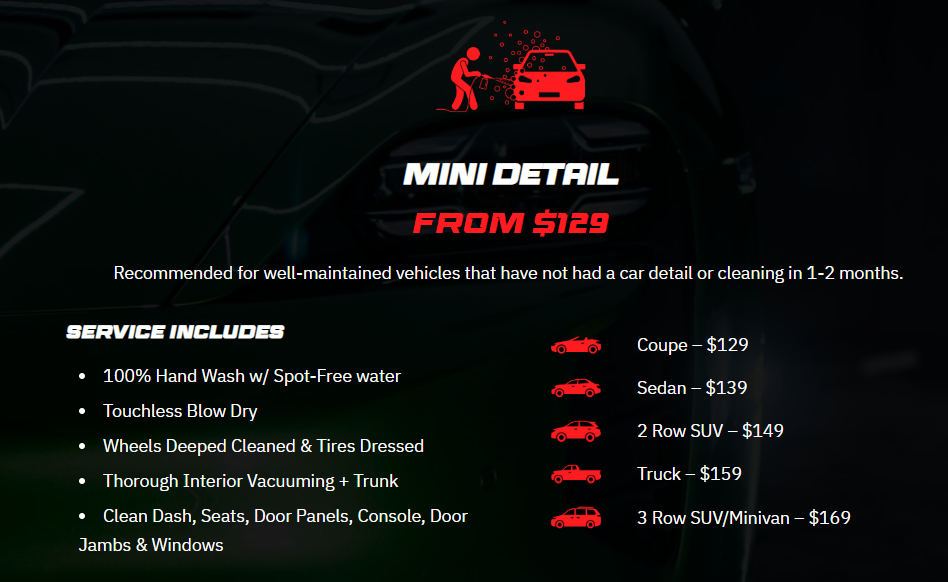 mini detail package by Dennis Auto Details