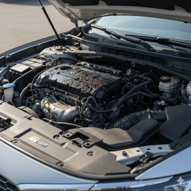 Visible Grease and Grime Buildup