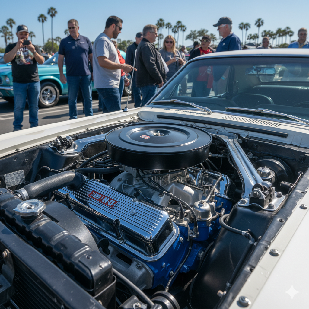 Concours d'Elegance judging criteria evaluate engine bays on authenticity, condition, and cleanliness