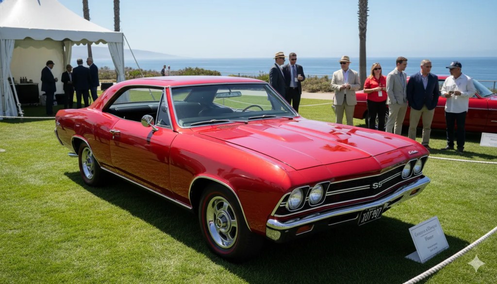 Beautiful classic car at prestigious San Diego car show