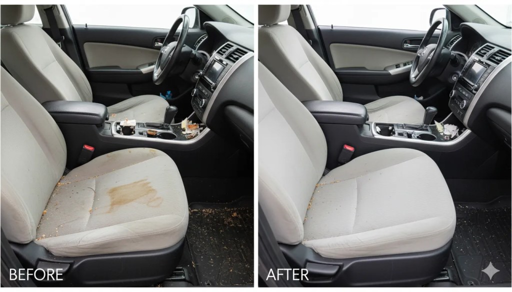 Interior of a family sedan