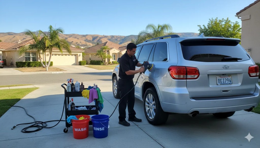 mobile car detailing escondido driveway service